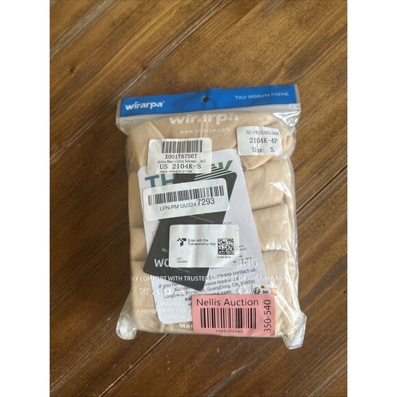 Wirarpa Men's Cotton Boxer Briefs White Open Fly Tag Free Underwear 4 Pack Small - Picture 6 of 6